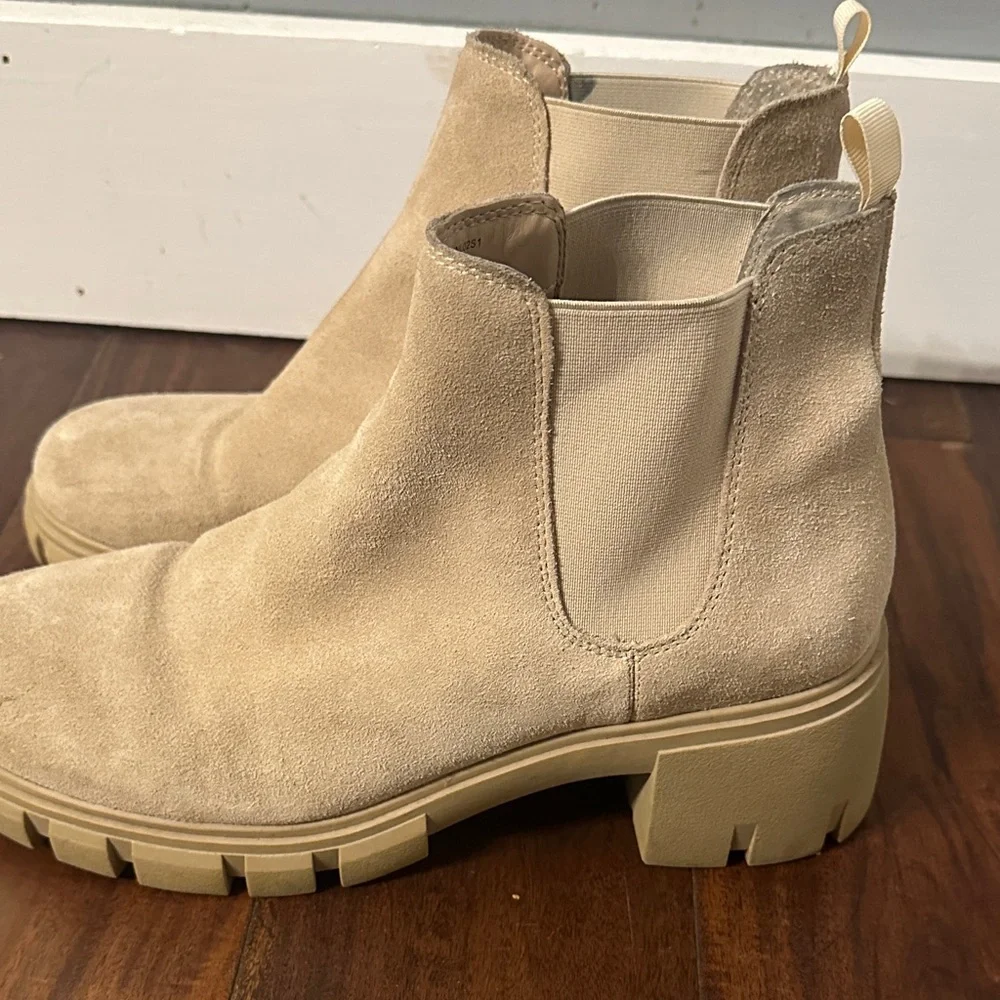 Steve Madden Tan Suede Ankle Boots - Picture 5 of 11